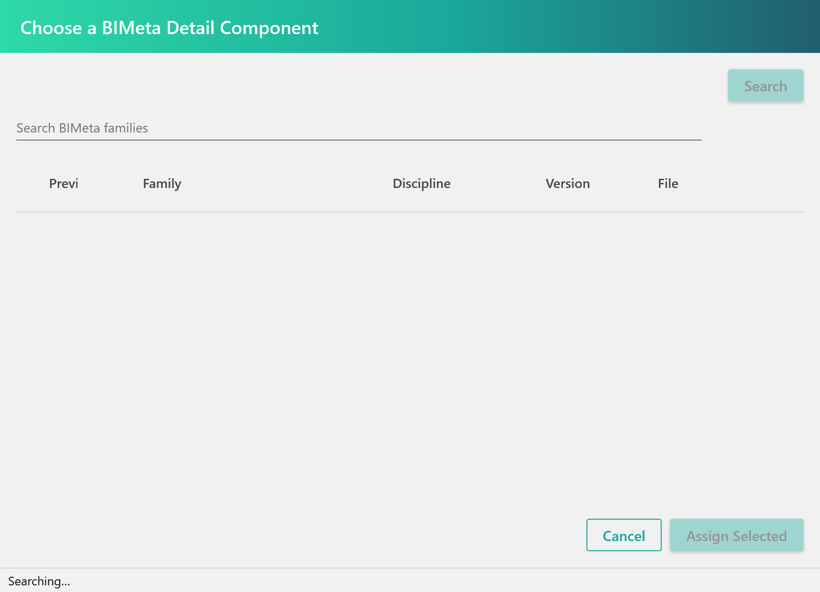 The detail component picker.